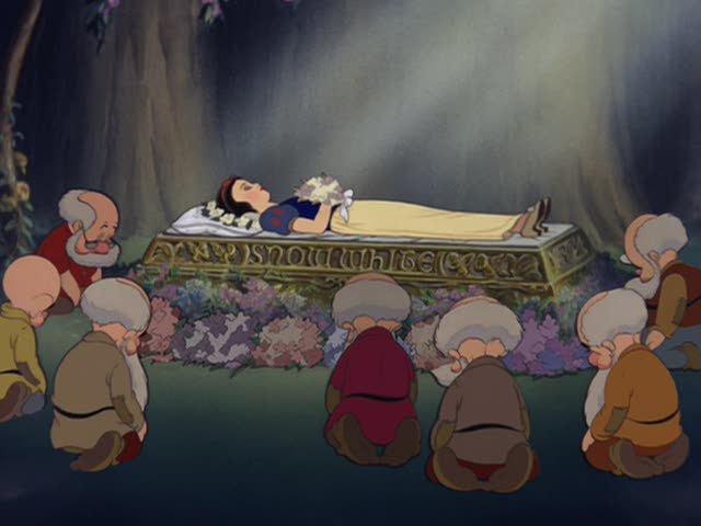 Image result for snow white being carried by the dwarfs